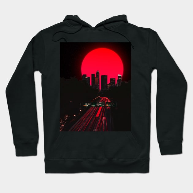 DOWNTOWN SUNSET. Hoodie by LFHCS